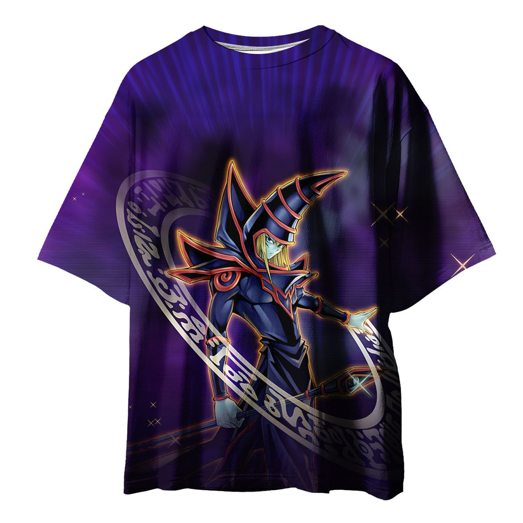 Yugioh Dark Magician Standing In Purple Magic Circle Anime Apparel