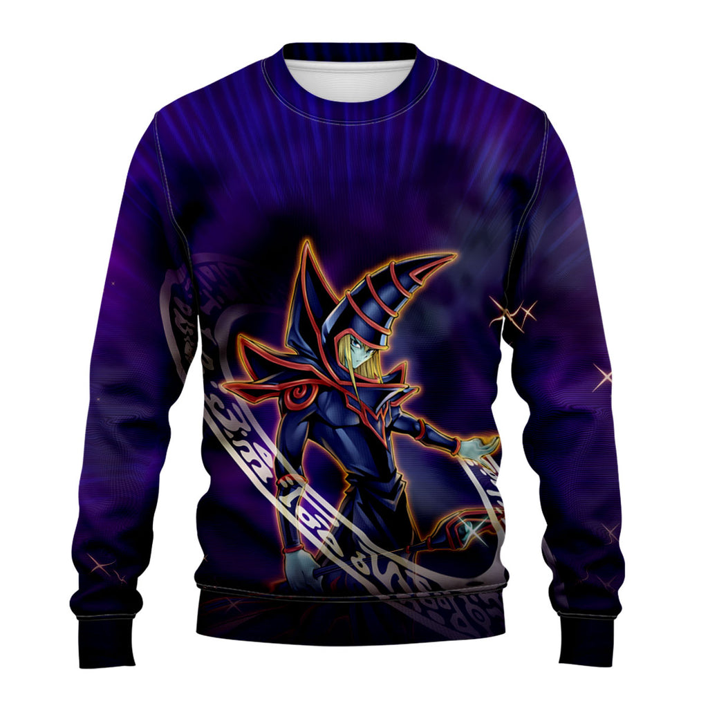 Yugioh Dark Magician Standing In Purple Magic Circle Anime Apparel