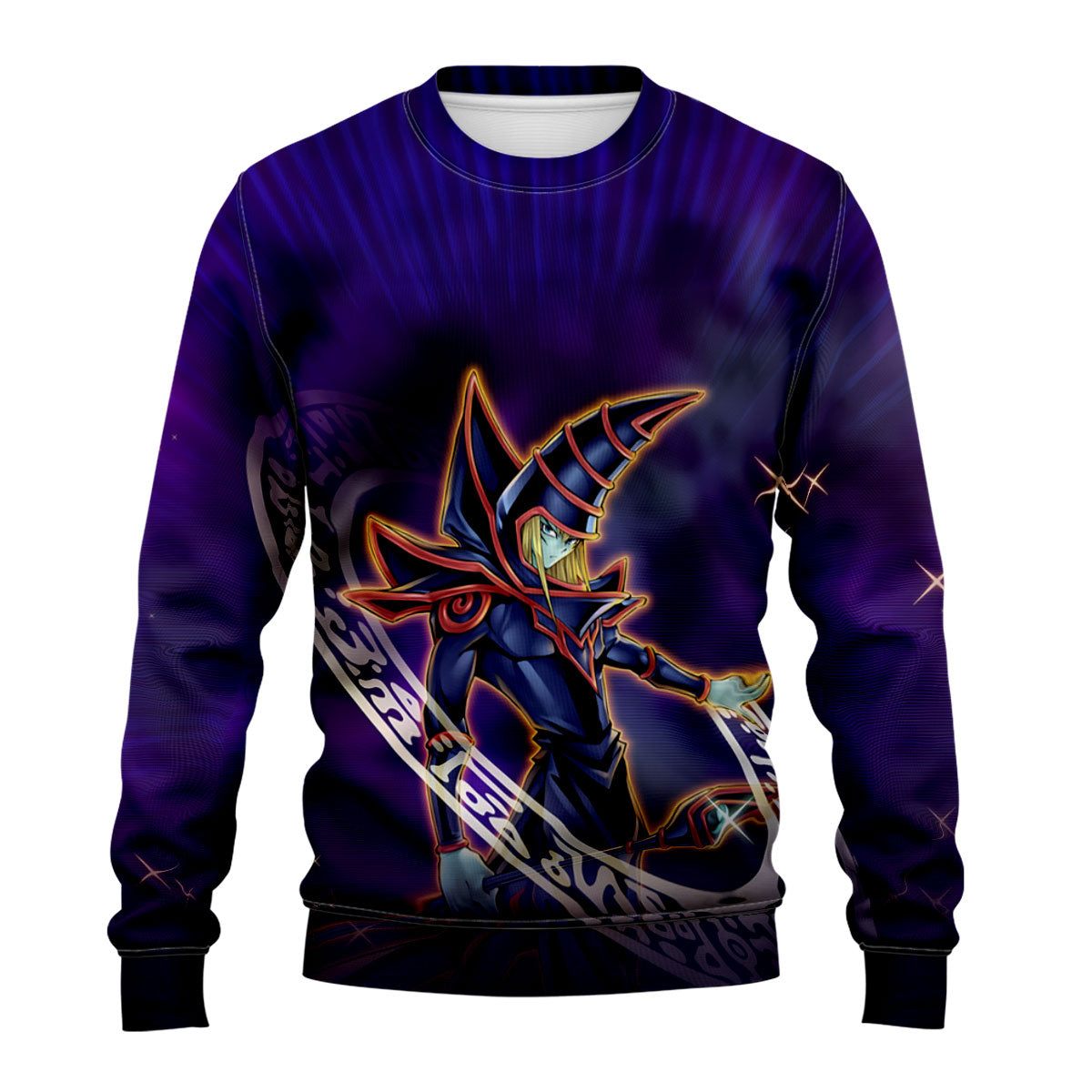 Yugioh Dark Magician Standing In Purple Magic Circle Anime Apparel