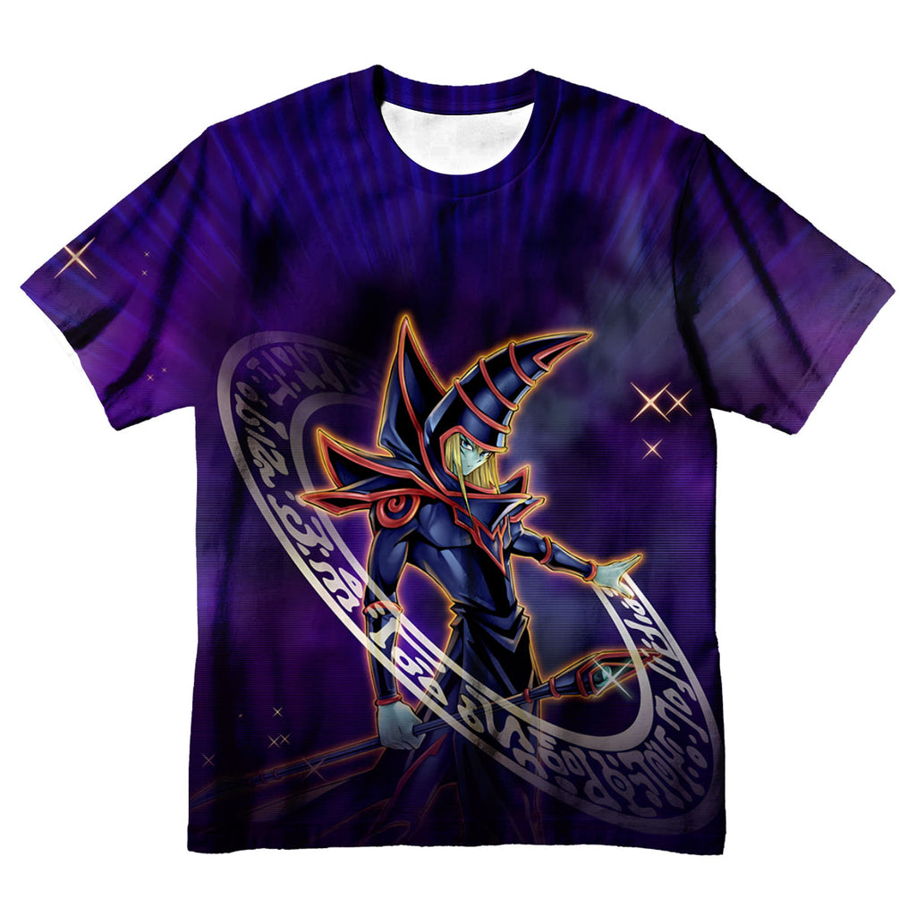 Yugioh Dark Magician Standing In Purple Magic Circle Anime Apparel