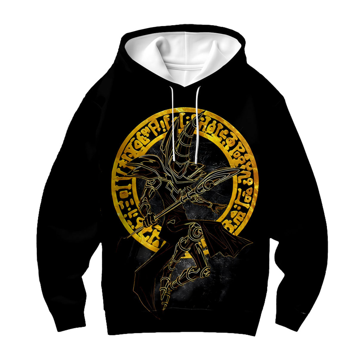 Yugioh Dark Magician With Golden Halo Black Aura Anime Apparel