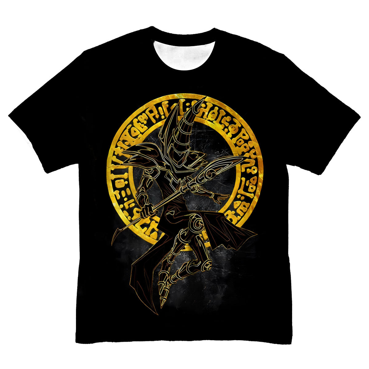 Yugioh Dark Magician With Golden Halo Black Aura Anime Apparel