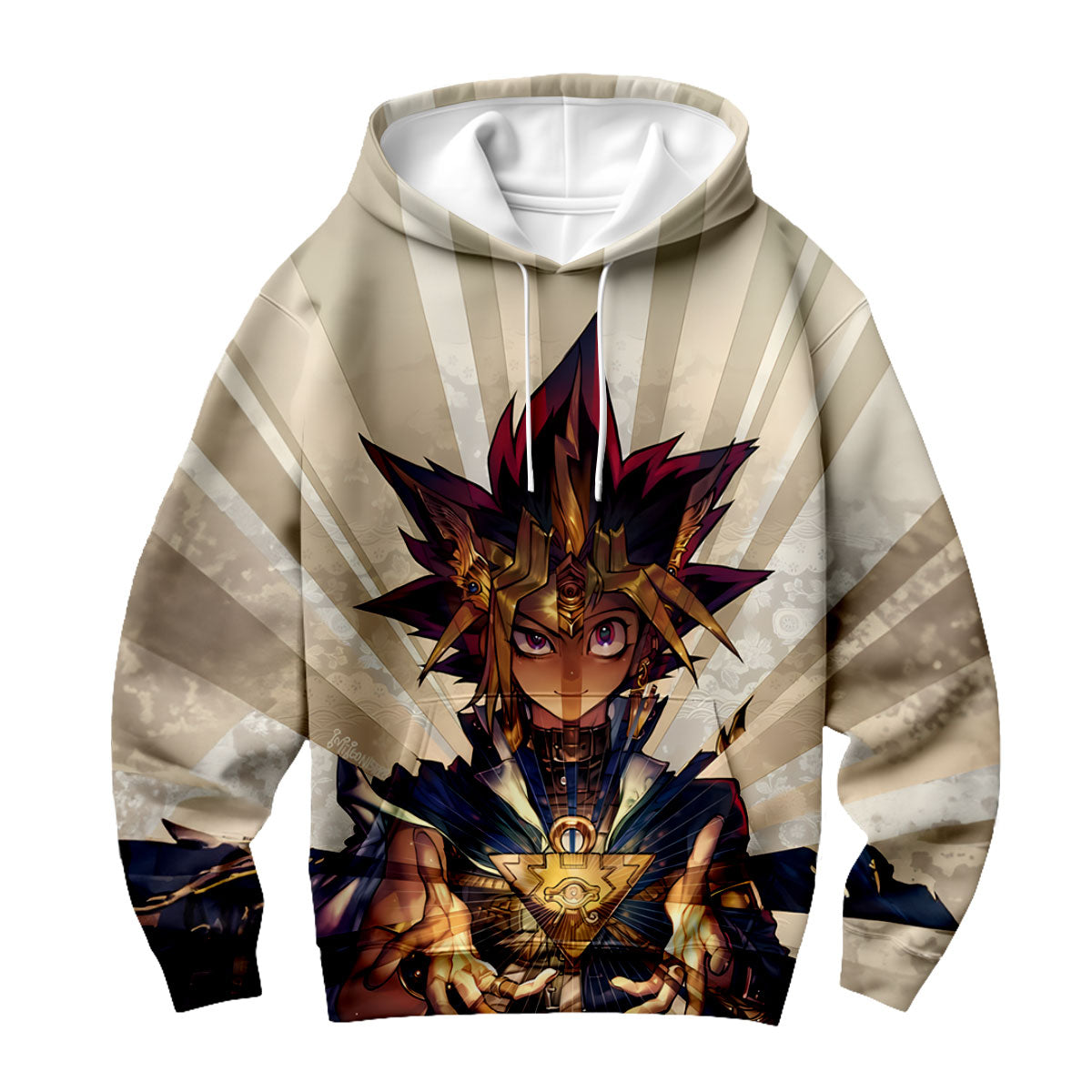 Yugioh Dark Yugi Front Glowing With Golden Light Anime Apparel