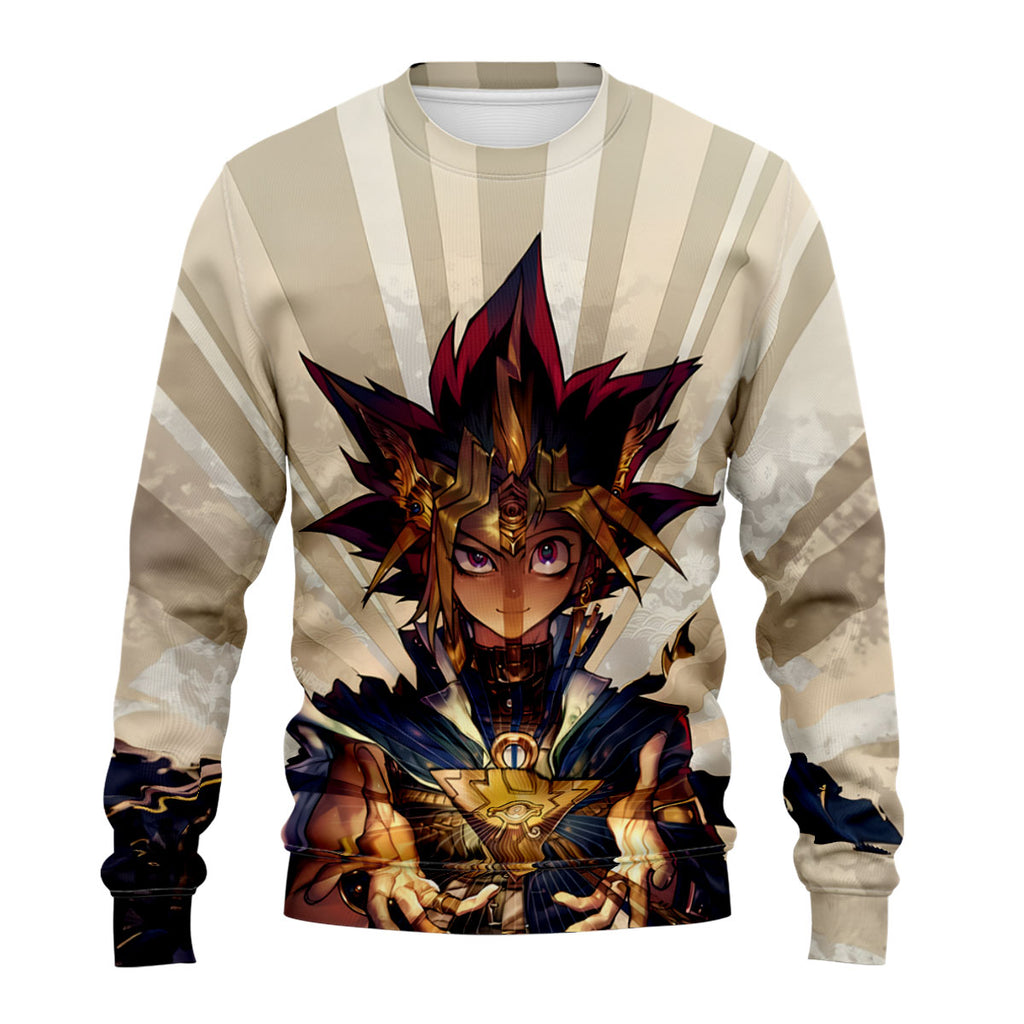 Yugioh Dark Yugi Front Glowing With Golden Light Anime Apparel