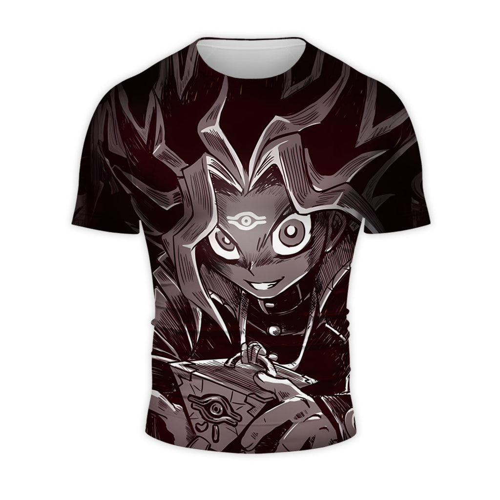 Yugioh Dark Yugi Holding Shadowy Puzzle In Darkness Anime Apparel