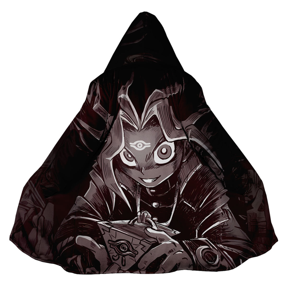 Yugioh Dark Yugi Holding Shadowy Puzzle In Darkness Anime Apparel