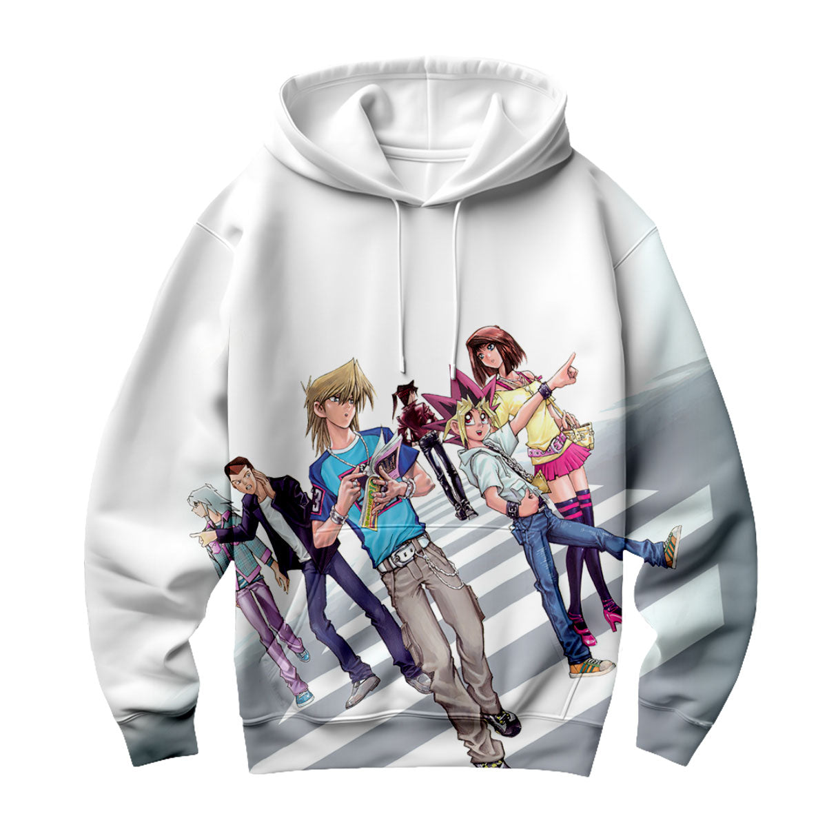 Yugioh Duel Monsters Characters Standing In A Row Anime Apparel