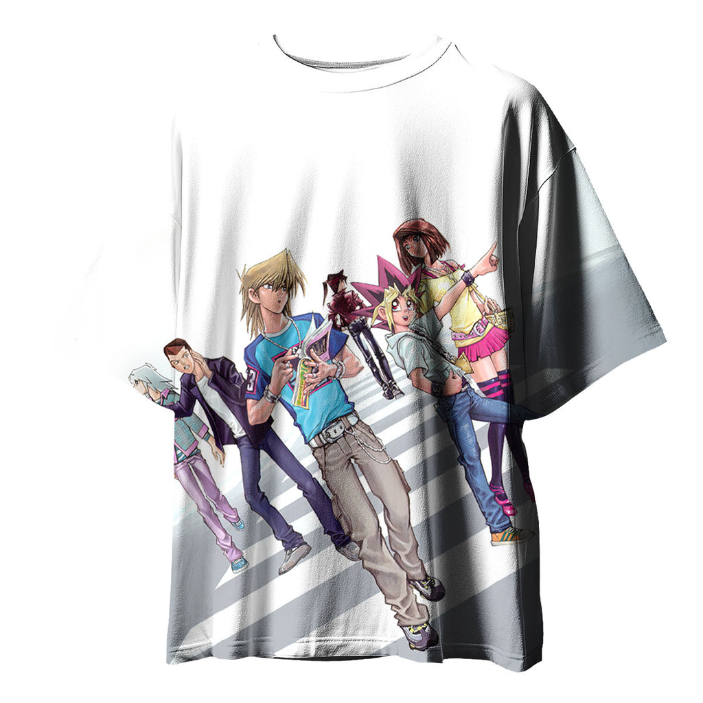 Yugioh Duel Monsters Characters Standing In A Row Anime Apparel
