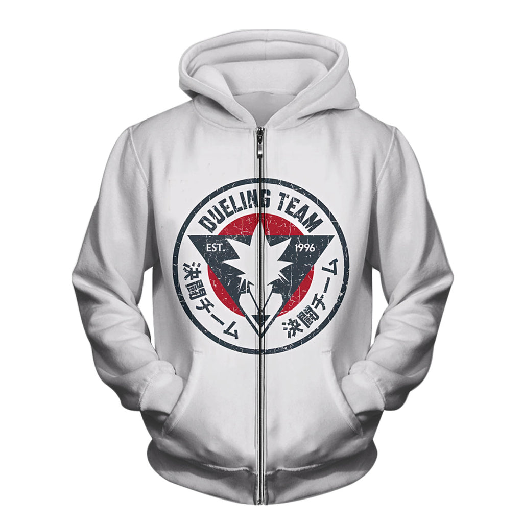Yugioh Duel Team Red Black White Logo Anime Apparel