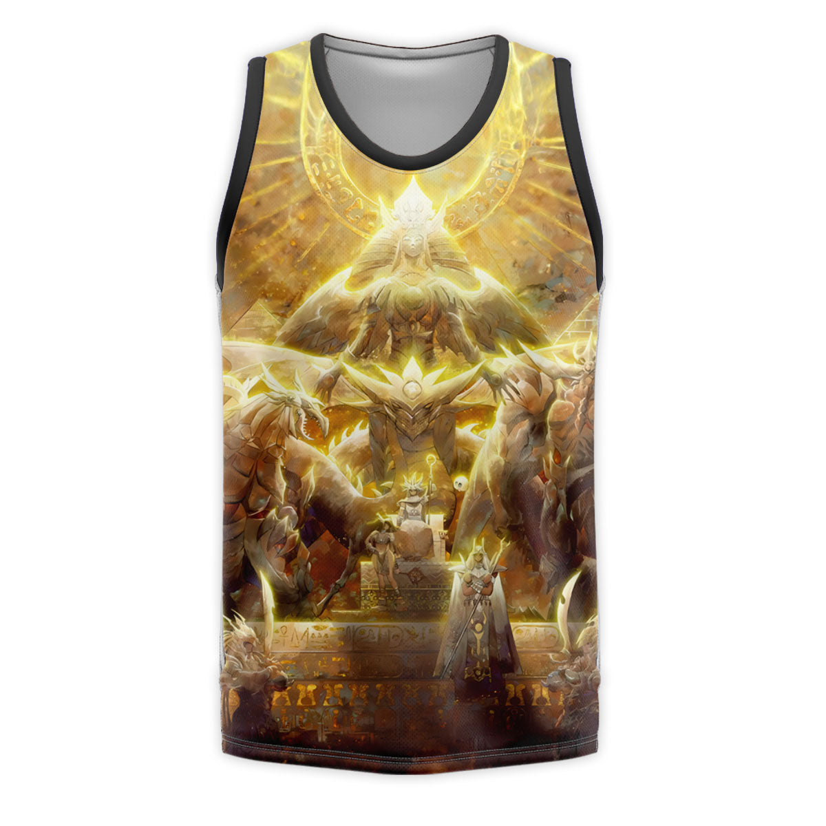 Yugioh Egyptian God Cards Standing In Golden Radiance Anime Apparel