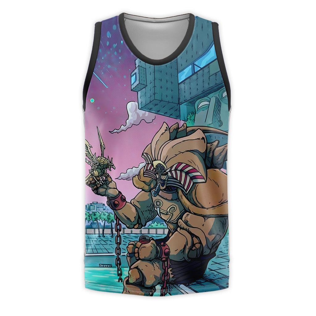 Yugioh Exodia Sitting By Pink Poolside Anime Apparel