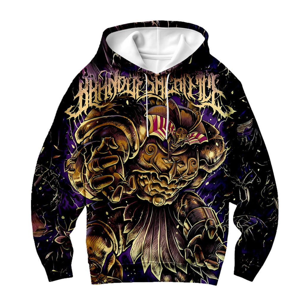 Yugioh Exodia Standing Amidst Deep Purple And Gold Anime Apparel
