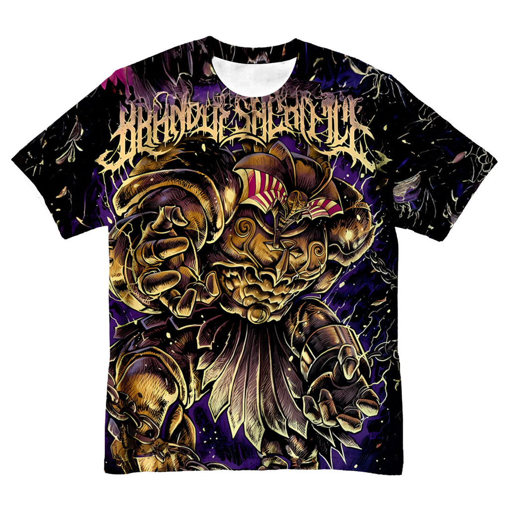 Yugioh Exodia Standing Amidst Deep Purple And Gold Anime Apparel