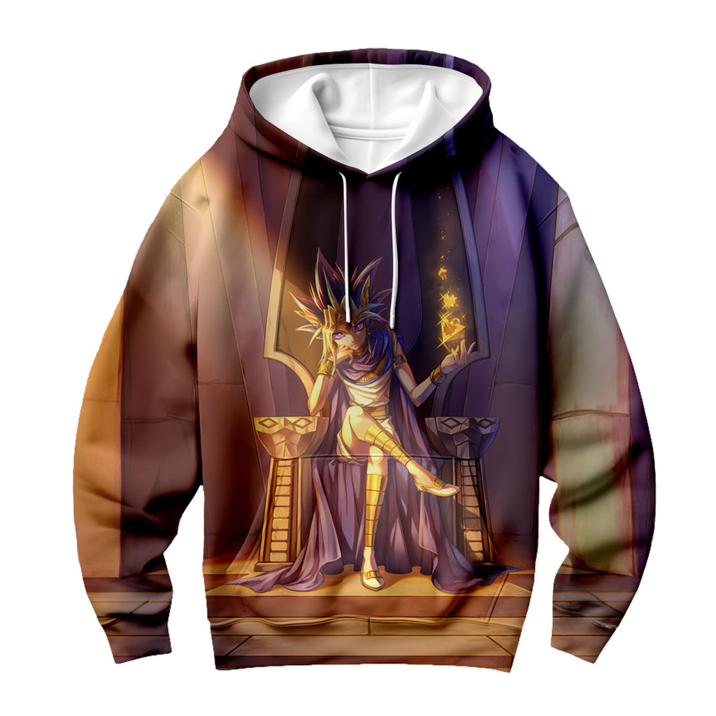 Yugioh Pharaoh Atem Sitting On Purple Throne Anime Apparel