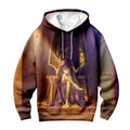 Yugioh Pharaoh Atem Sitting On Purple Throne Anime Apparel