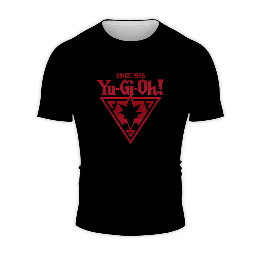 Yugioh Red Black Emblem Glowing With Dark Aura Anime Apparel