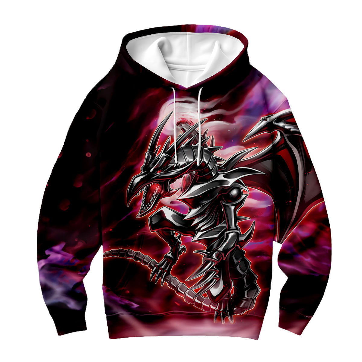 Yugioh Redeyes Black Dragon Dark Red And Purple Anime Apparel