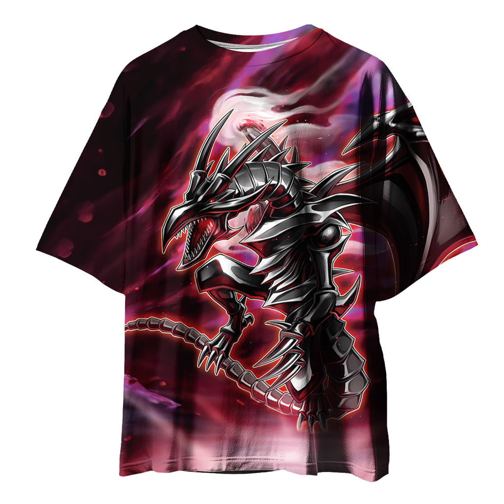 Yugioh Redeyes Black Dragon Dark Red And Purple Anime Apparel