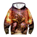 Yugioh Redeyes Blazing Winged Dragon With Fiery Red And Golden Flames Anime Apparel