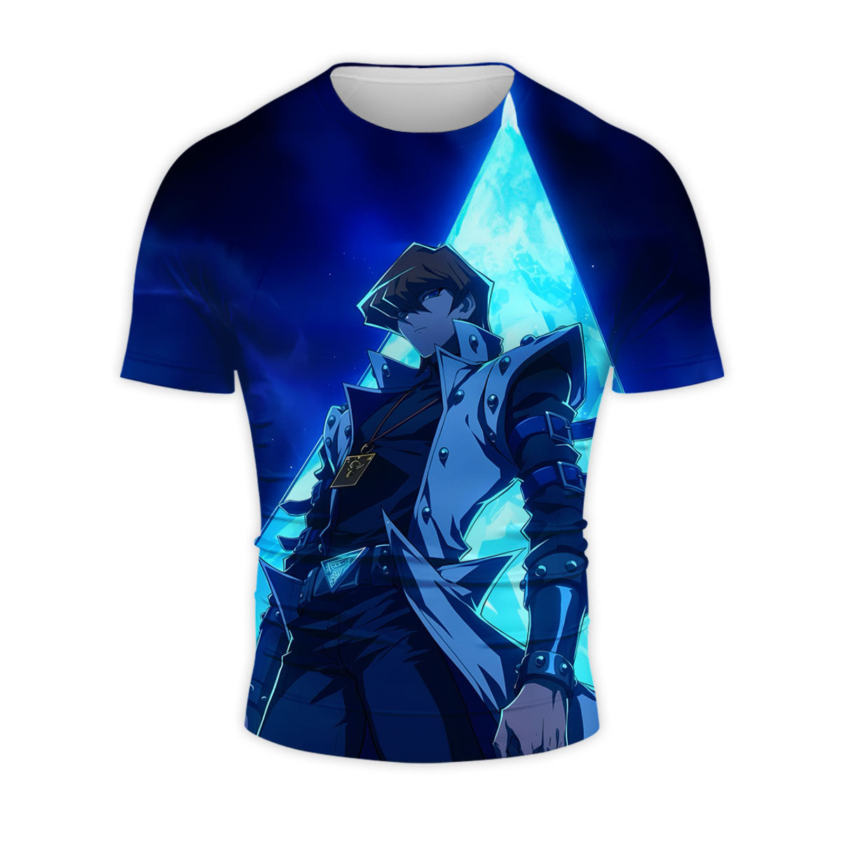 Yugioh Seto Kaiba Standing Inside Blue Crystal Anime Apparel