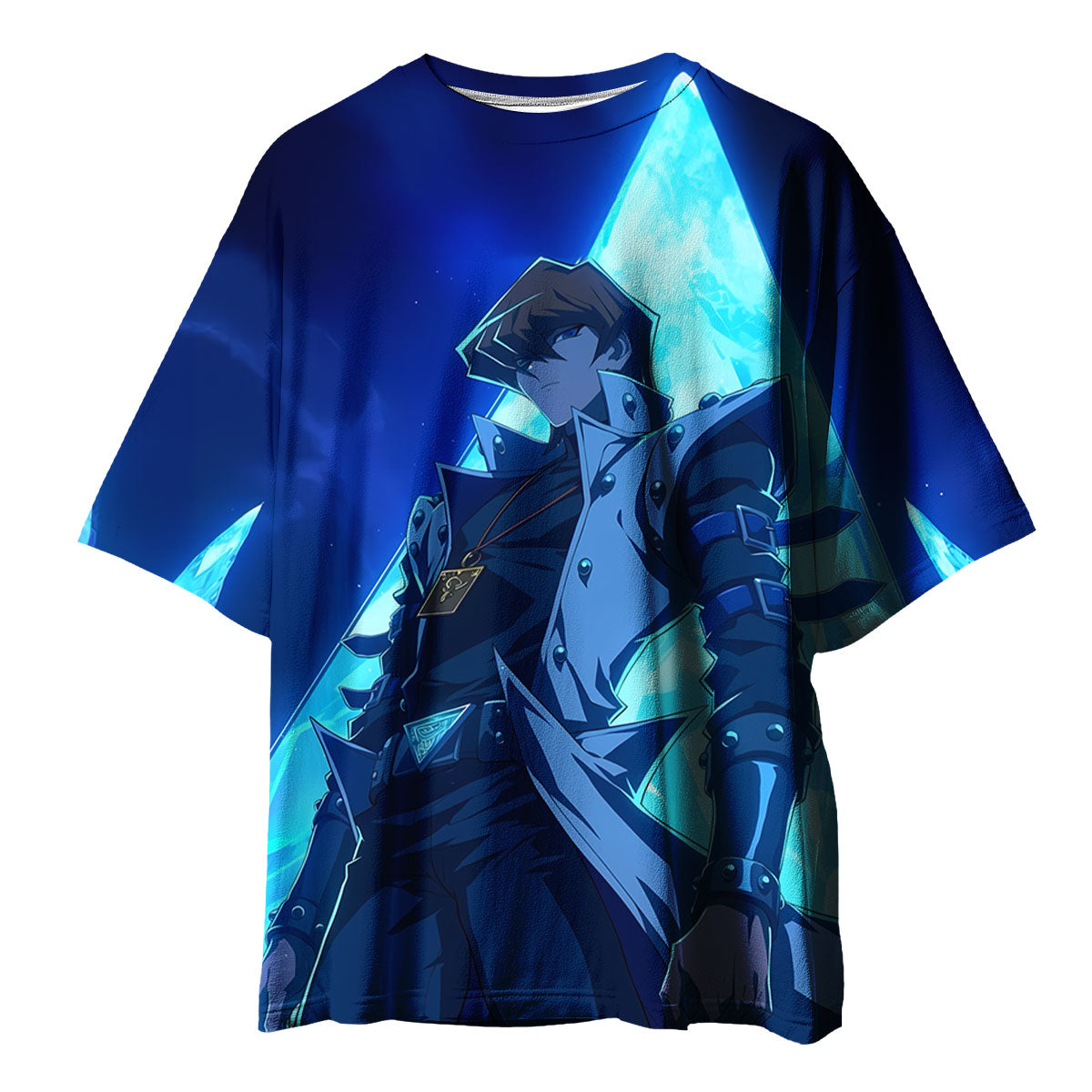 Yugioh Seto Kaiba Standing Inside Blue Crystal Anime Apparel