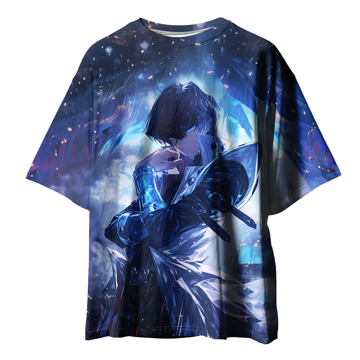 Yugioh Seto Kaiba Surrounded By Blue Glowing Aura Anime Apparel
