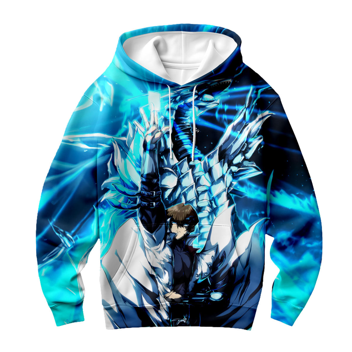 Yugioh Seto Kaiba With Blue Eyes White Dragon Anime Apparel