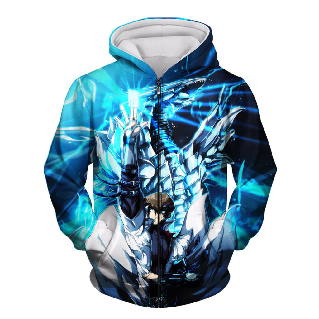 Yugioh Seto Kaiba With Blue Eyes White Dragon Anime Apparel