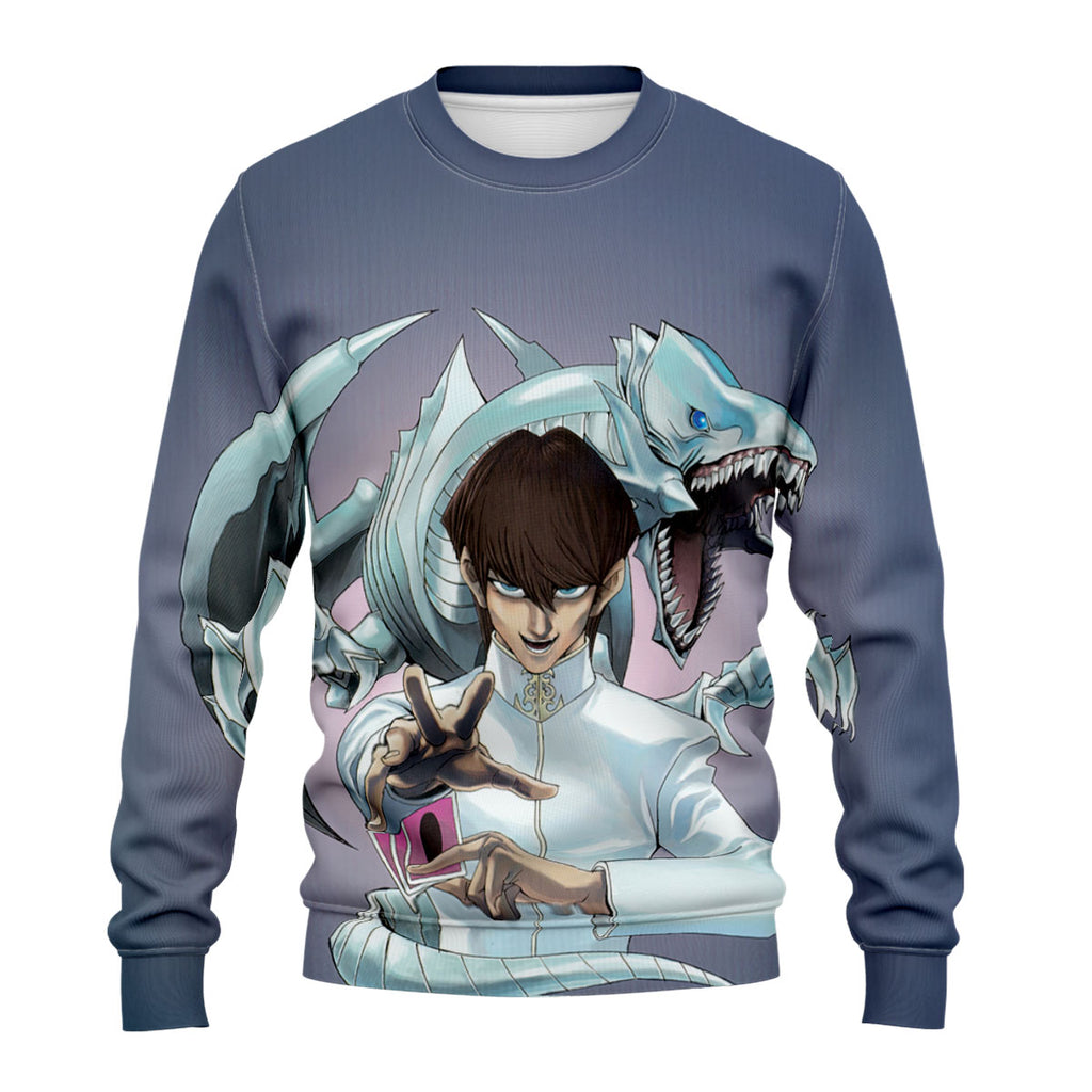 Yugioh Seto Kaiba With Blueeyes White Dragon_1 Anime Apparel
