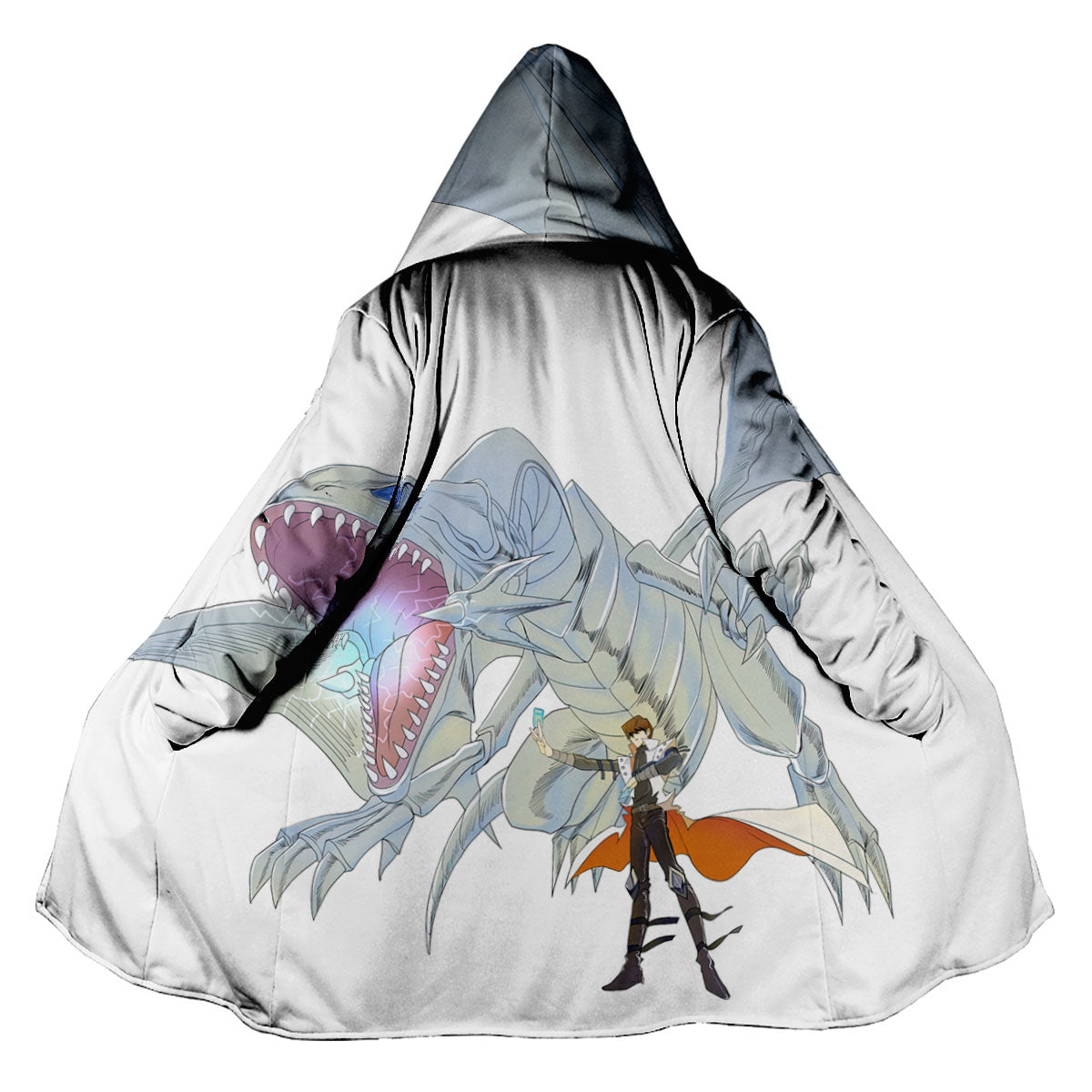 Yugioh Seto Kaiba With Blueeyes White Dragon Standing Anime Apparel