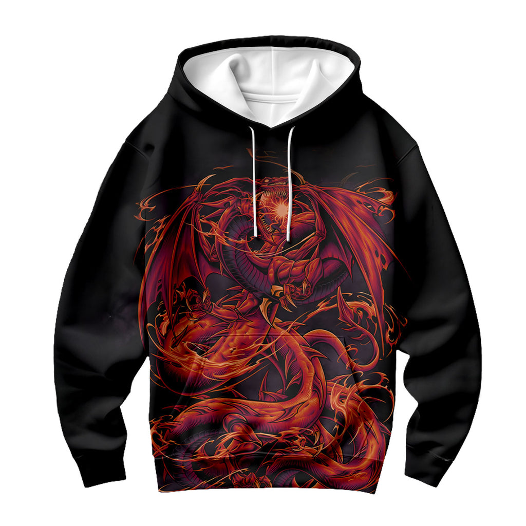 Yugioh Slifer The Sky Dragon Coiled In Crimson Aura Anime Apparel