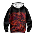 Yugioh Slifer The Sky Dragon Coiled In Crimson Aura Anime Apparel