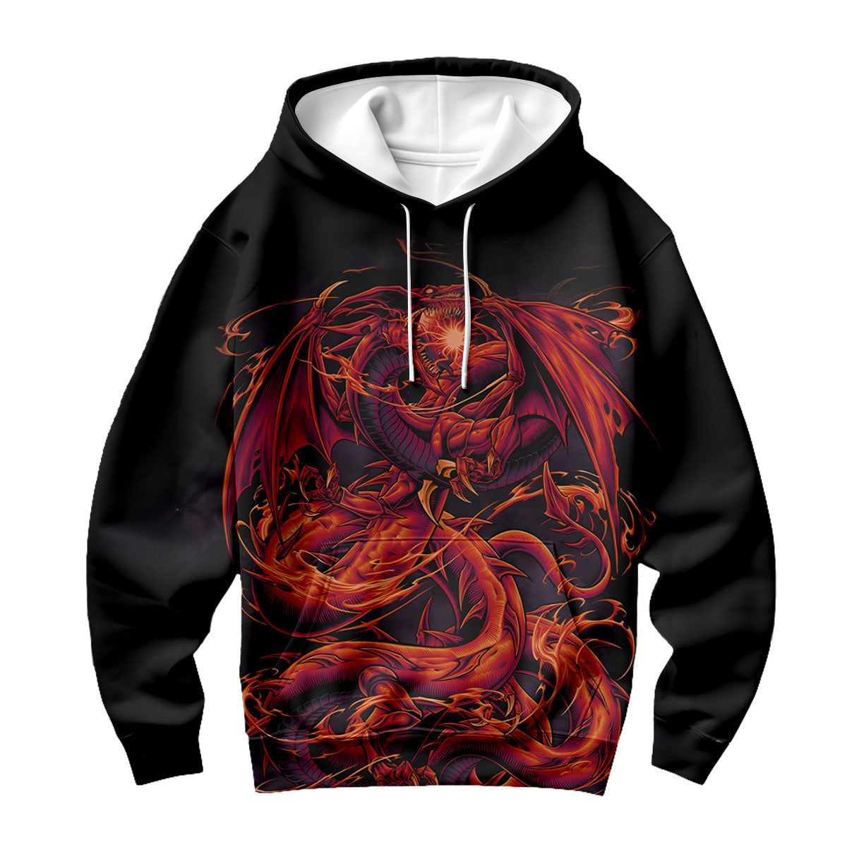 Yugioh Slifer The Sky Dragon Coiled In Crimson Aura Anime Apparel