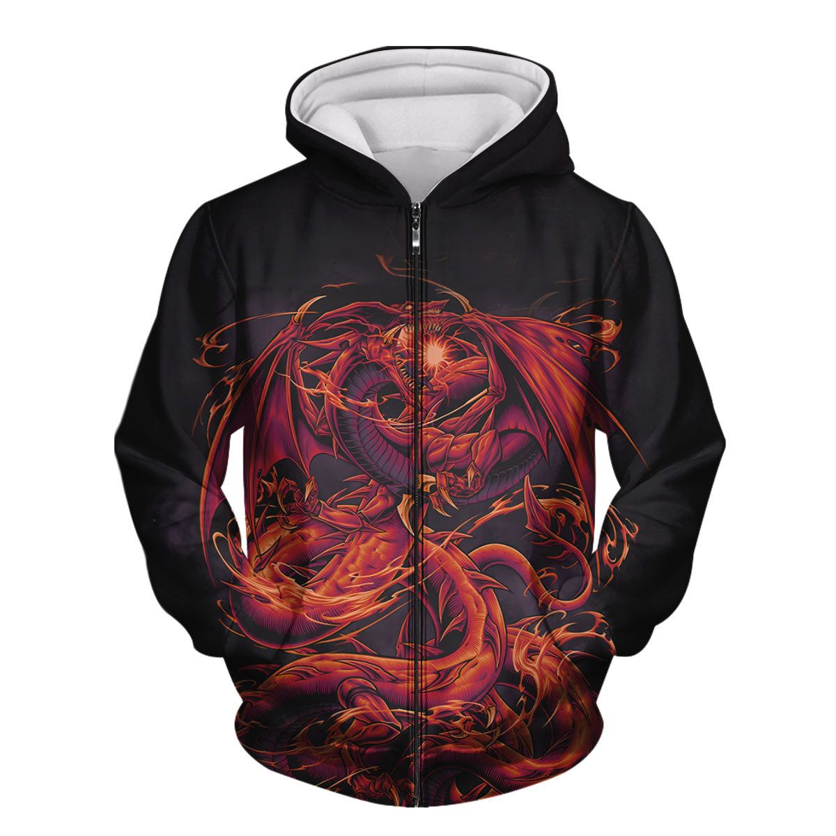 Yugioh Slifer The Sky Dragon Coiled In Crimson Aura Anime Apparel