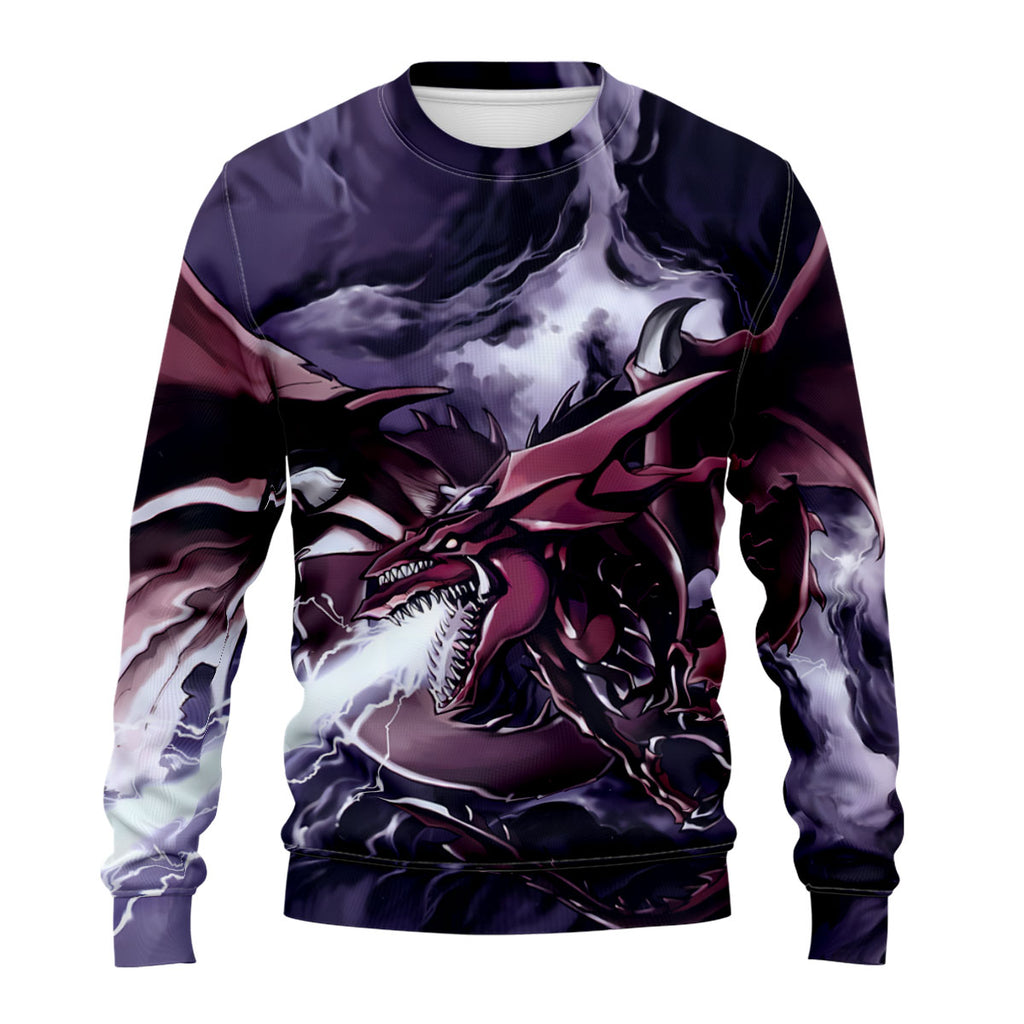 Yugioh Slifer The Sky Dragon Flying And Attacking Darkness Anime Apparel