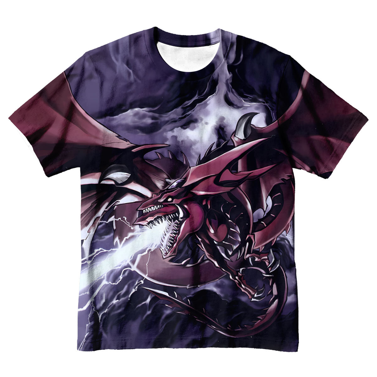 Yugioh Slifer The Sky Dragon Flying And Attacking Darkness Anime Apparel