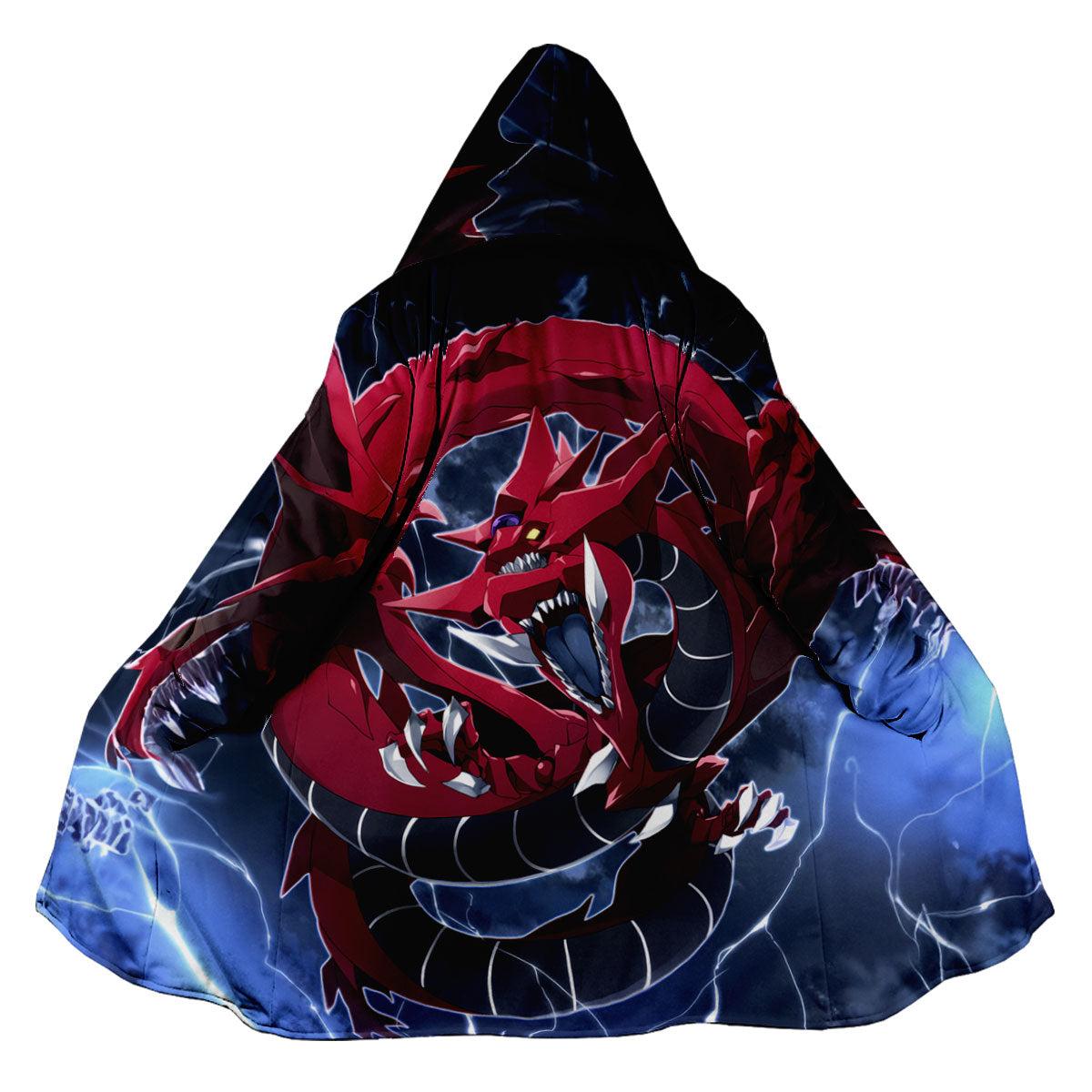 Yugioh Slifer The Sky Dragon Redblack With Lightning Anime Apparel