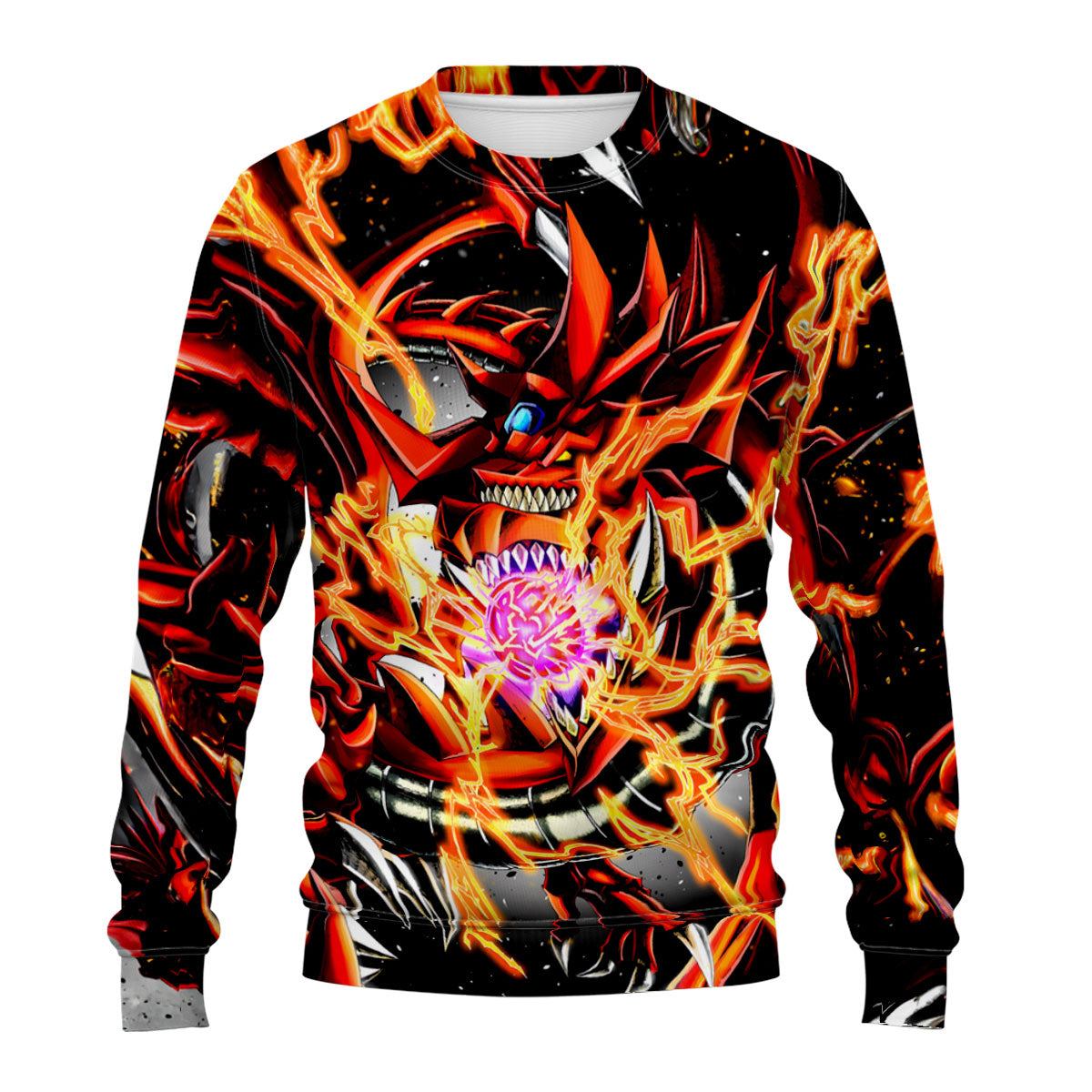 Yugioh Slifer The Sky Dragon With Red And Black Flames Anime Apparel