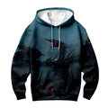Yugioh Stardust Dragon Emerging In Dark Smoke Scene Anime Apparel