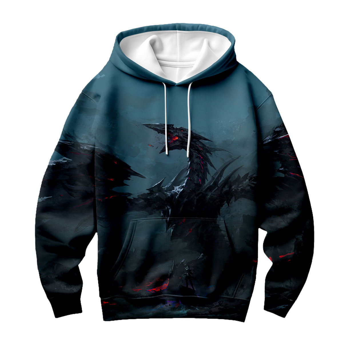 Yugioh Stardust Dragon Emerging In Dark Smoke Scene Anime Apparel