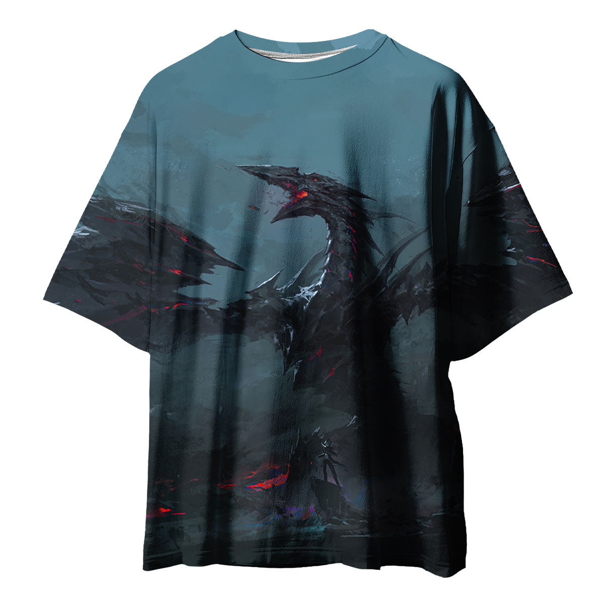 Yugioh Stardust Dragon Emerging In Dark Smoke Scene Anime Apparel