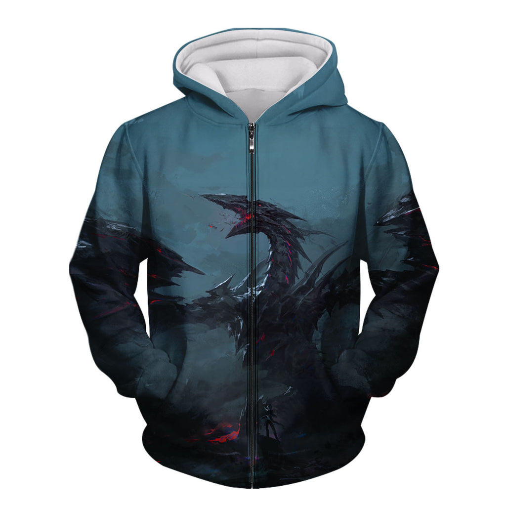Yugioh Stardust Dragon Emerging In Dark Smoke Scene Anime Apparel