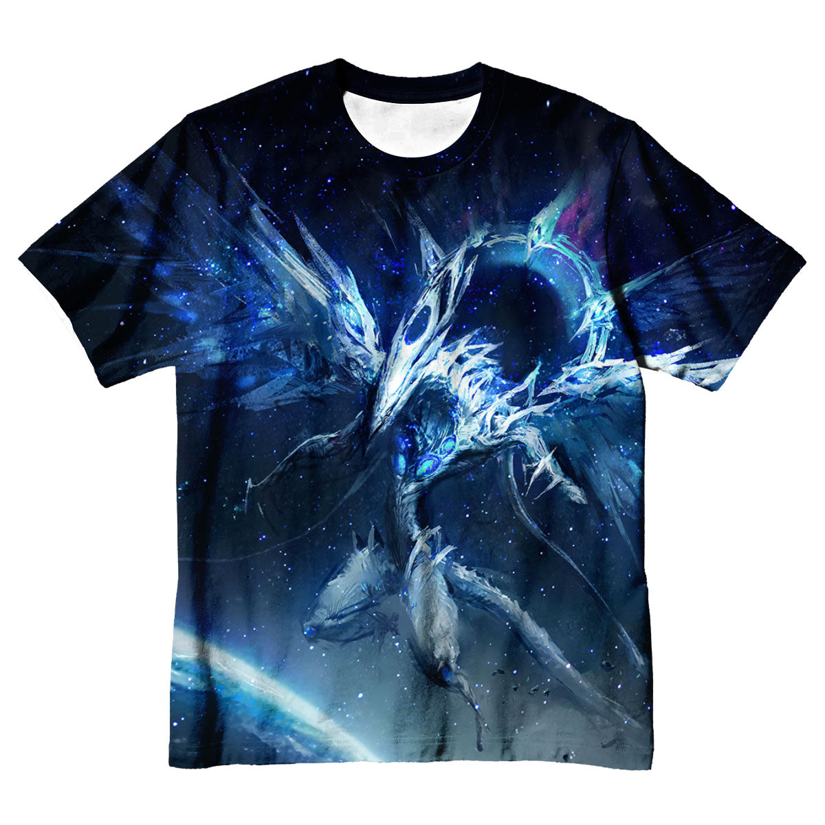 Yugioh Stardust Dragon Flying Through Space Anime Apparel