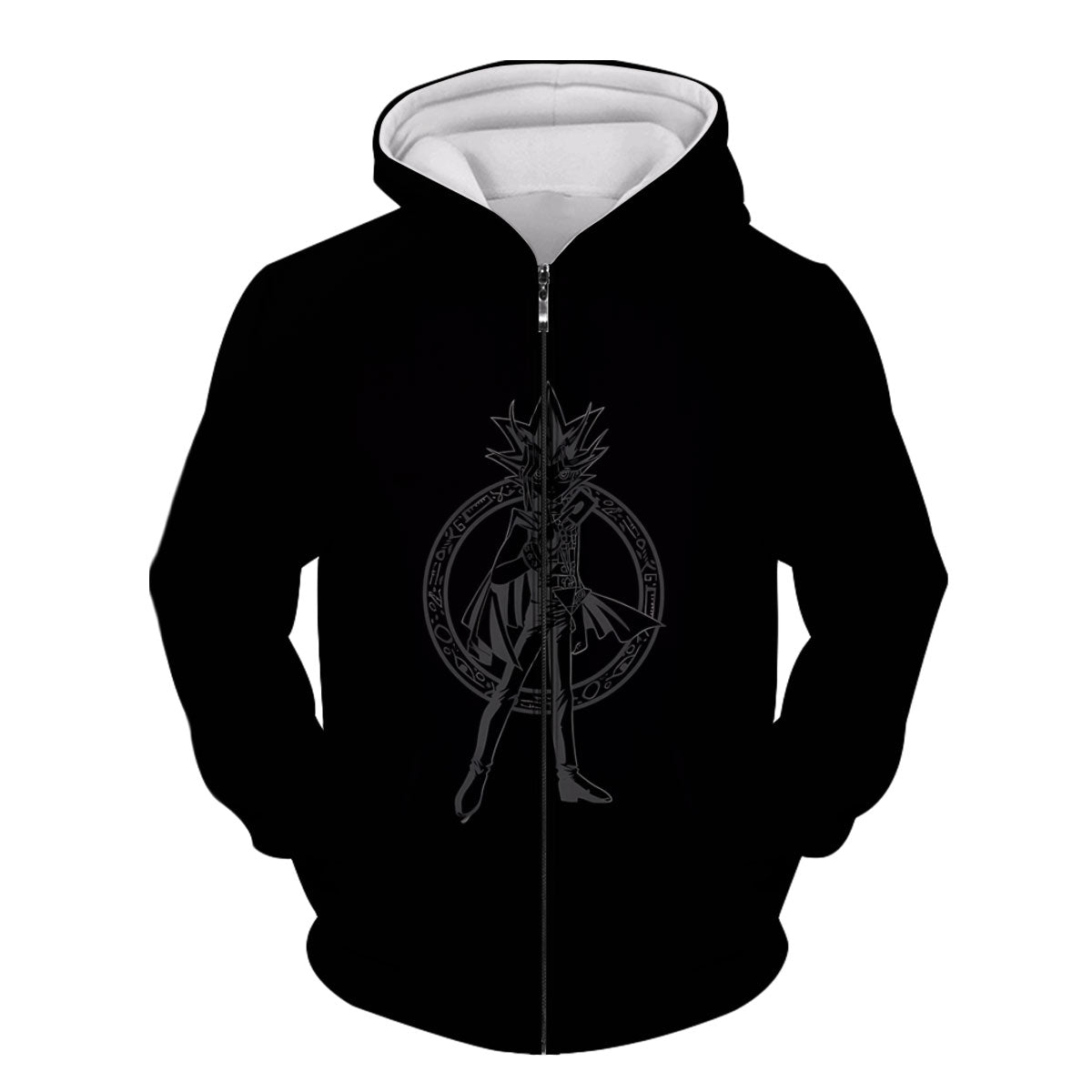 Yugioh Yugi Muto Black Silhouette Character Art Anime Apparel