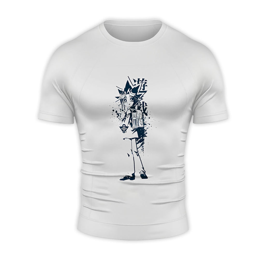 Yugioh Yugi Muto Black Silhouette Standing Anime Apparel