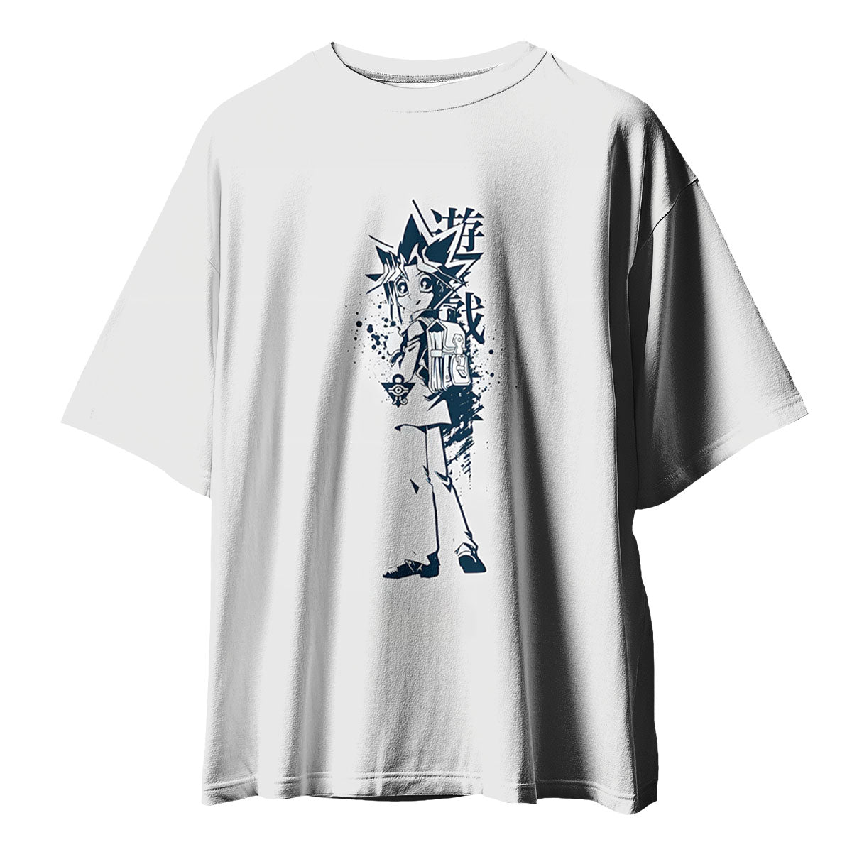 Yugioh Yugi Muto Black Silhouette Standing Anime Apparel