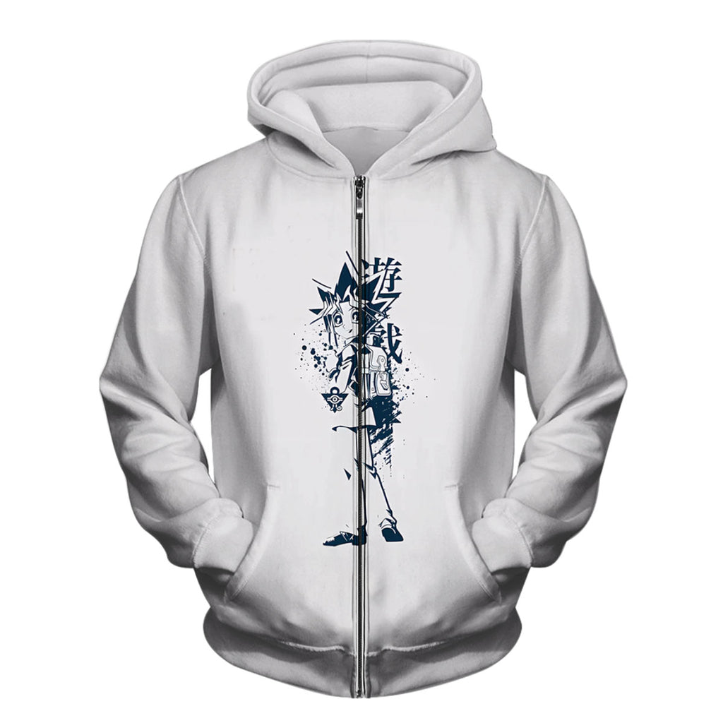 Yugioh Yugi Muto Black Silhouette Standing Anime Apparel