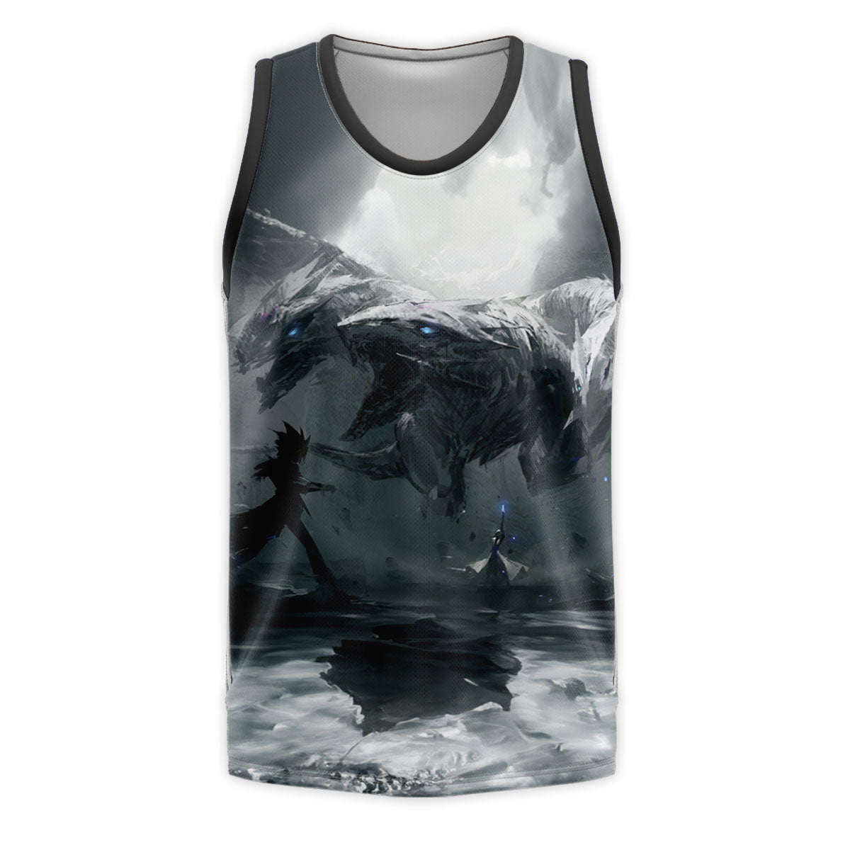 Yugioh Yugi Muto Confronting Blueeyes White Dragon Anime Apparel