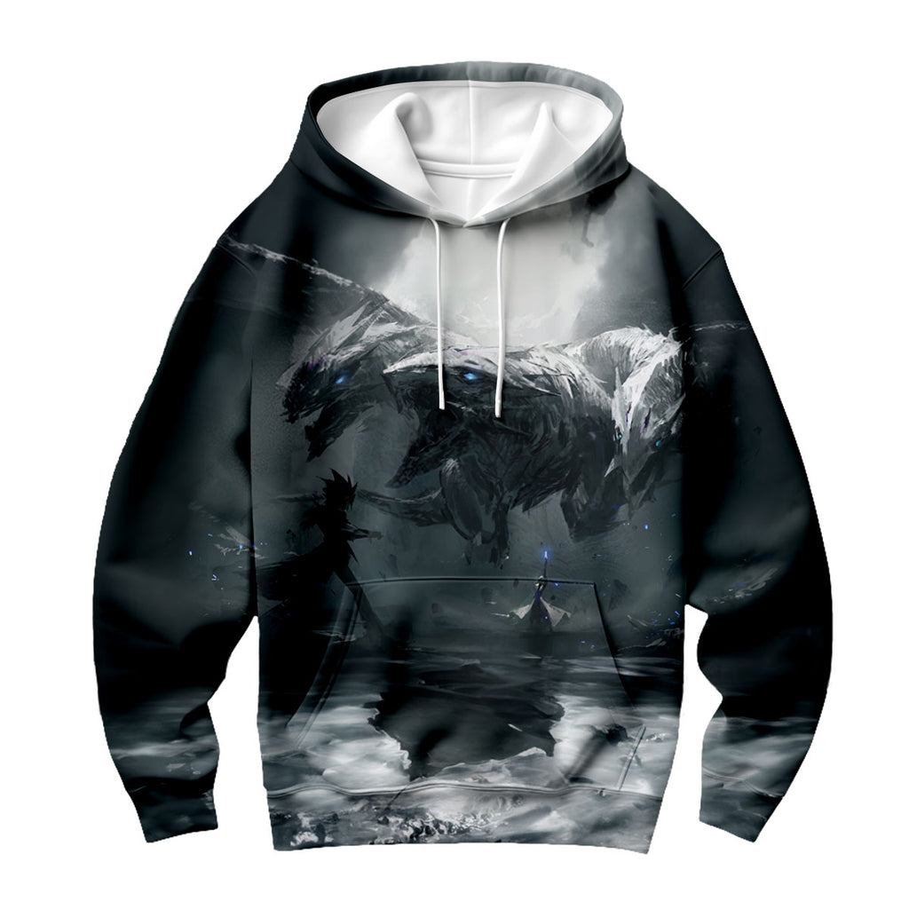 Yugioh Yugi Muto Confronting Blueeyes White Dragon Anime Apparel