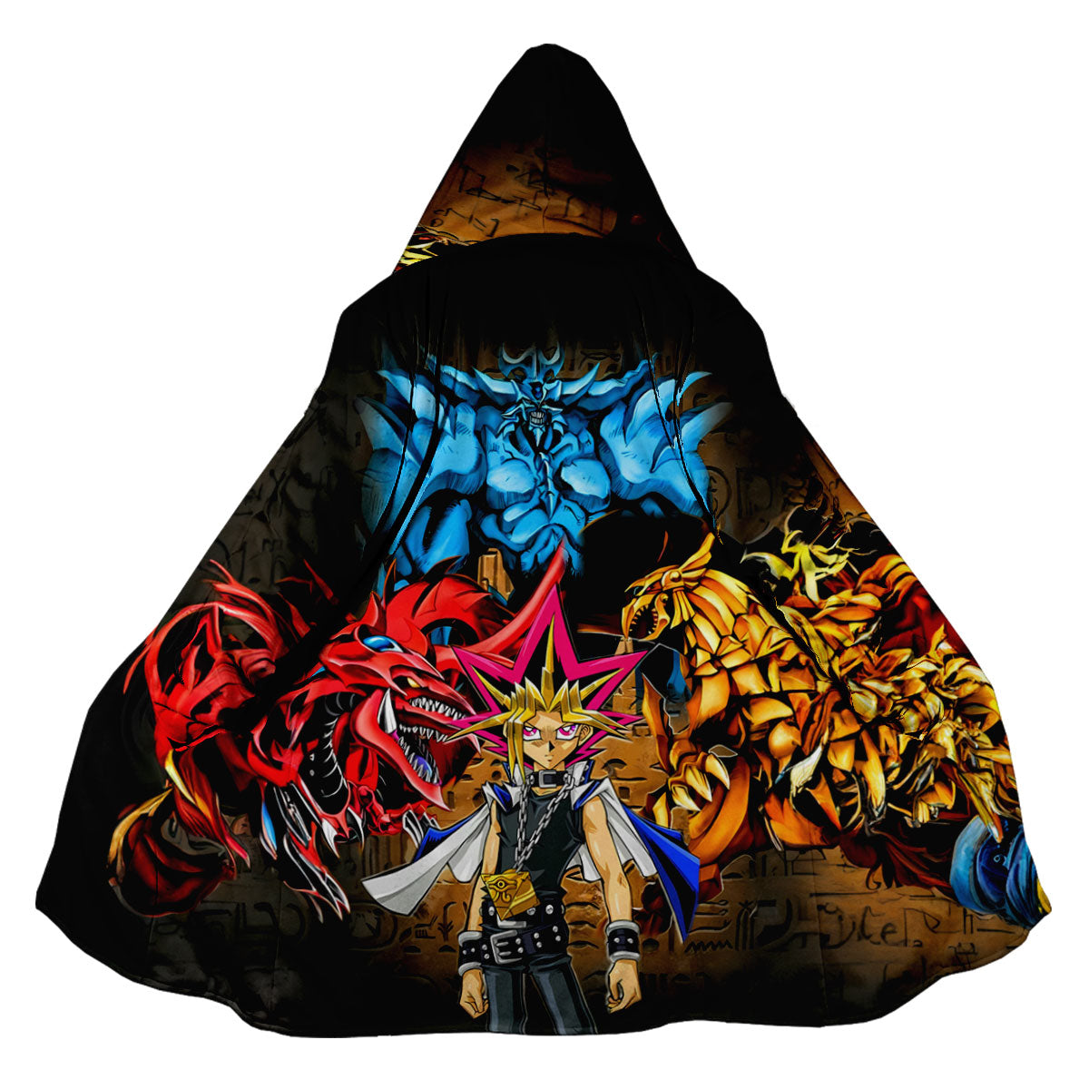 Yugioh Yugi Muto Confronting Powerful Dark Monster Anime Apparel